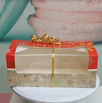 Picture of CHRISTMAS LOG BOXES SMALL 260X150X100